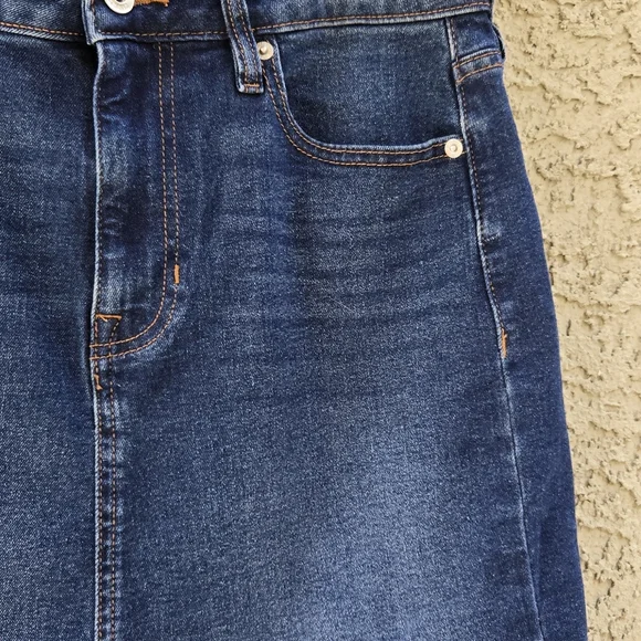 DKNY Dark Denim Mini Skirt - Picture 5 of 8